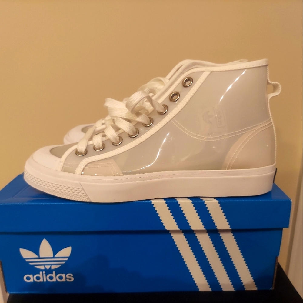 Adidas Originals Nizza Hi High Jelly Translucent Shoes Women’s FW9940 New